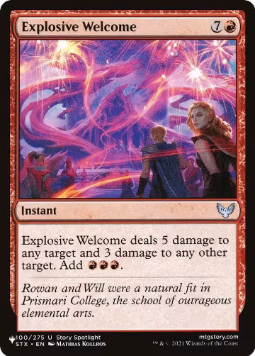 Explosive Welcome (100/275), The List Reprints — Magic card price