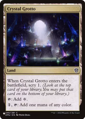 Crystal Grotto (246/281), The List Reprints — Magic card price