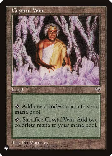 Crystal Vein, The List Reprints — Magic card price