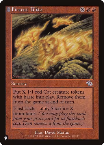 Firecat Blitz (88/143), The List Reprints — Magic card price