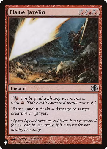 Flame Javelin (53/62), The List Reprints — Magic card price