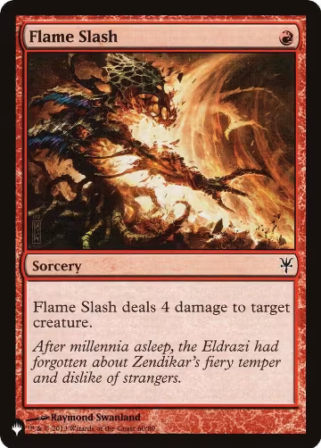 Flame Slash (60/80), The List Reprints — Magic card price