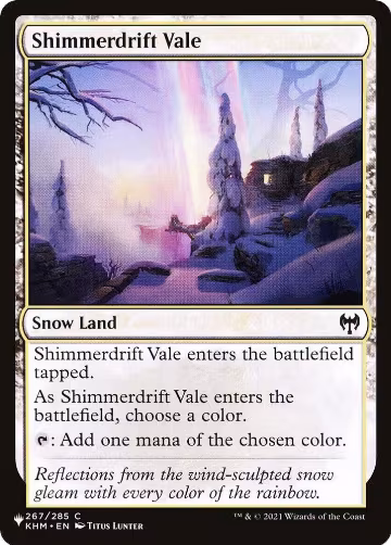 Shimmerdrift Vale (267/285), The List Reprints — Magic card price