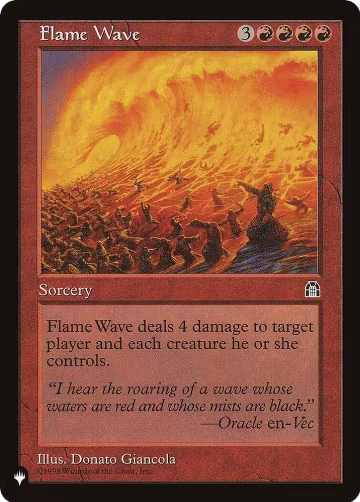 Flame Wave, The List Reprints — Magic card price