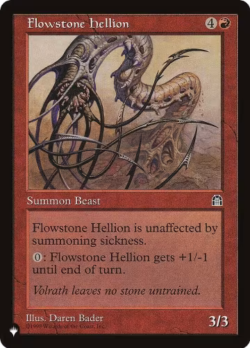 Flowstone Hellion, The List Reprints — Magic card price