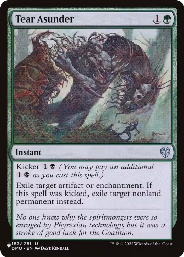 Tear Asunder (183/281), The List Reprints — Magic card price