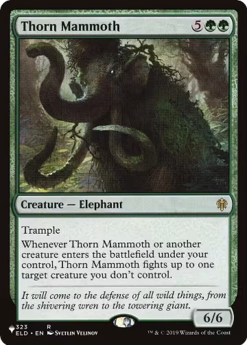 Thorn Mammoth (323/269), The List Reprints — Magic card price