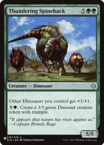 Thundering Spineback (210/279), The List Reprints — Magic card price