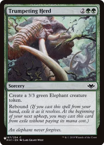 Trumpeting Herd (187/254), The List Reprints — Magic card price