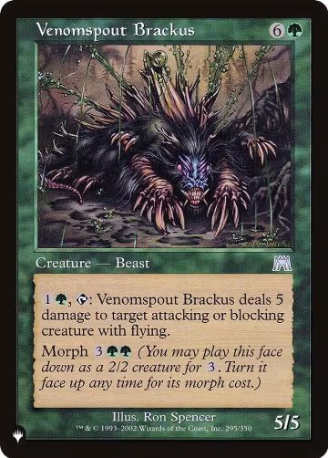 Venomspout Brackus (295/350), The List Reprints — Magic card price