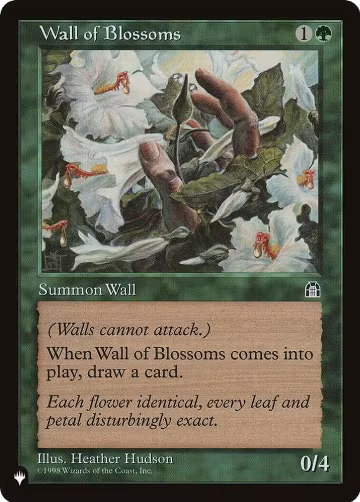 Wall of Blossoms, The List Reprints — Magic card price