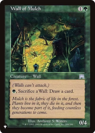 Wall of Mulch (298/350), The List Reprints — Magic card price