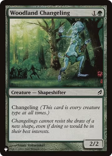 Woodland Changeling (242/301), The List Reprints — Magic card price