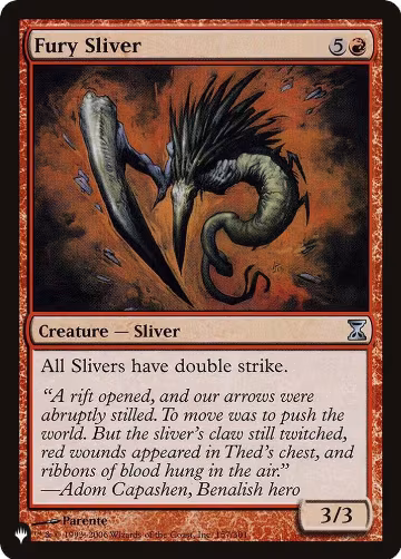 Fury Sliver (157/301), The List Reprints — Magic card price