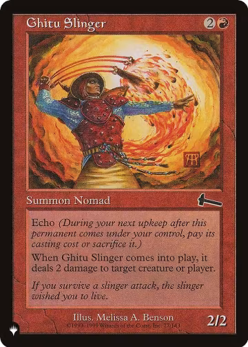 Ghitu Slinger (77/143), The List Reprints — Magic card price