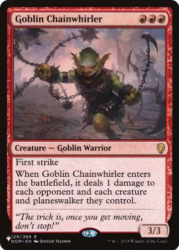 Goblin Chainwhirler (129/269), The List Reprints — Magic card price