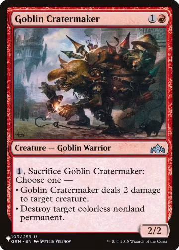 Goblin Cratermaker (103/259), The List Reprints — Magic card price
