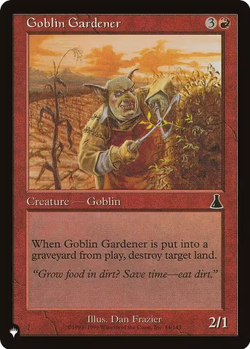 Goblin Gardener (84/143), The List Reprints — Magic card price