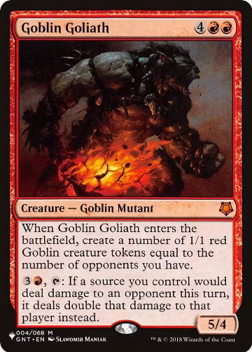 Goblin Goliath (004/068), The List Reprints — Magic card price