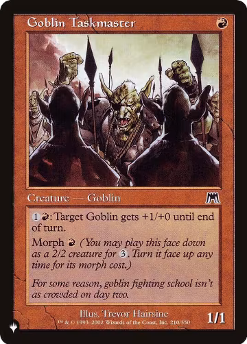 Goblin Taskmaster (210/350), The List Reprints — Magic card price