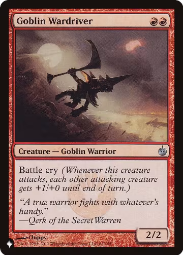 Goblin Wardriver (64/155), The List Reprints — Magic card price