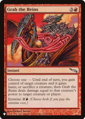 Grab the Reins (95/306), The List Reprints — Magic card price