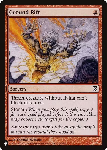 Ground Rift (162/301), The List Reprints — Magic card price