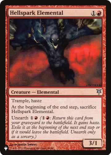 Hellspark Elemental (46/80), The List Reprints — Magic card price
