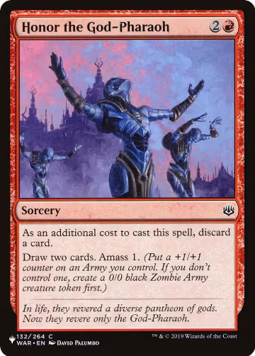 Honor the God-Pharaoh (132/264), The List Reprints — Magic card price
