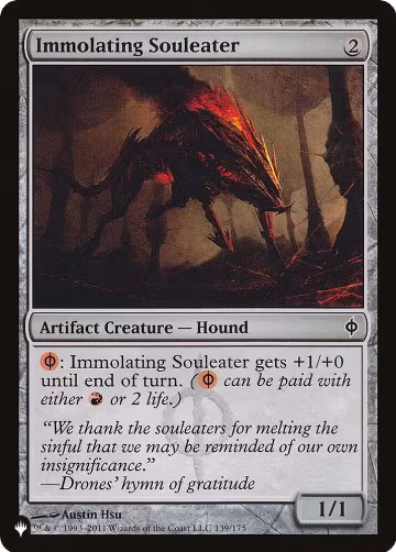 Immolating Souleater (139/175), The List Reprints — Magic card price