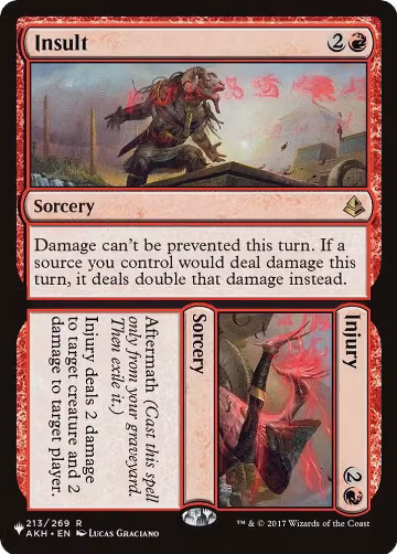 Insult // Injury (213/269), The List Reprints — Magic card price