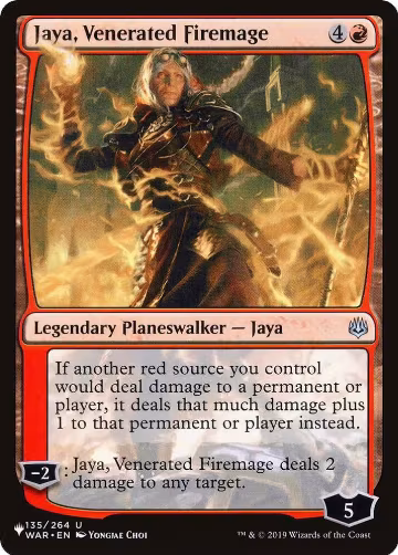 Jaya, Venerated Firemage (135/264), The List Reprints — Magic card price