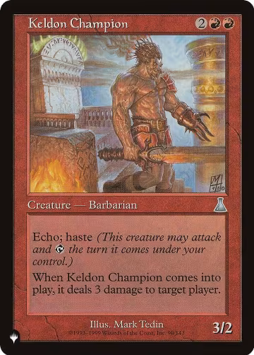 Keldon Champion (90/143), The List Reprints — Magic card price