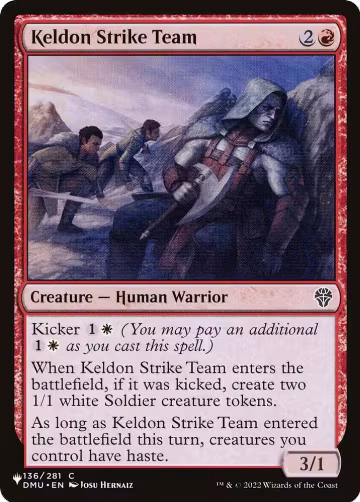 Keldon Strike Team (136/281), The List Reprints — Magic card price