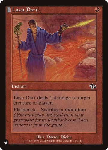 Lava Dart (94/143), The List Reprints — Magic card price