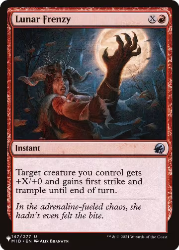 Lunar Frenzy (147/277), The List Reprints — Magic card price