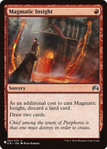 Magmatic Insight (155/272), The List Reprints — Magic card price
