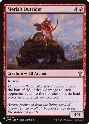 Meria's Outrider (138/281), The List Reprints — Magic card price