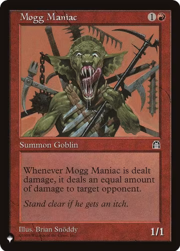 Mogg Maniac, The List Reprints — Magic card price