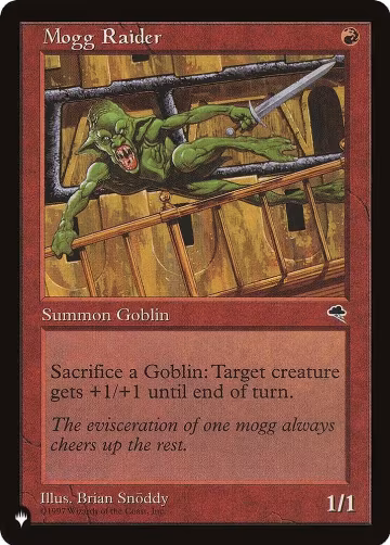 Mogg Raider, The List Reprints — Magic card price