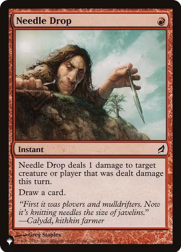 Needle Drop (186/301), The List Reprints — Magic card price