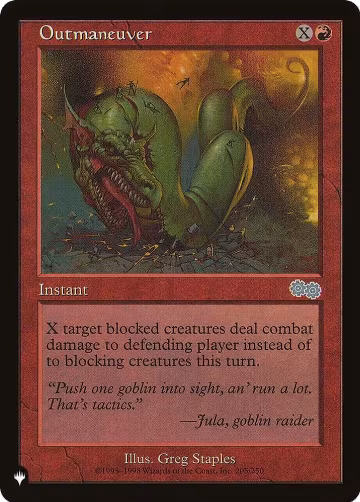 Outmaneuver (205/350), The List Reprints — Magic card price