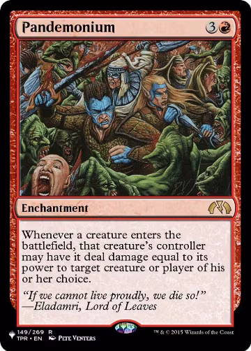 Pandemonium (TPR) (149/269), The List Reprints — Magic card price