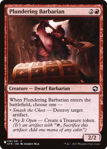 Plundering Barbarian (158/281), The List Reprints — Magic card price