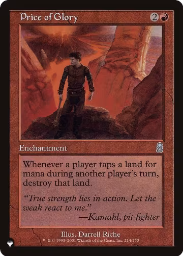 Price of Glory (214/350), The List Reprints — Magic card price