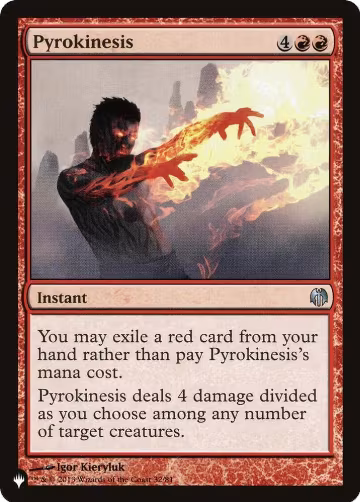 Pyrokinesis (32/81), The List Reprints — Magic card price