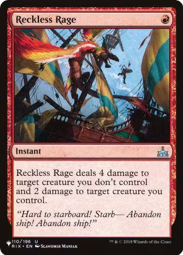 Reckless Rage (110/196), The List Reprints — Magic card price