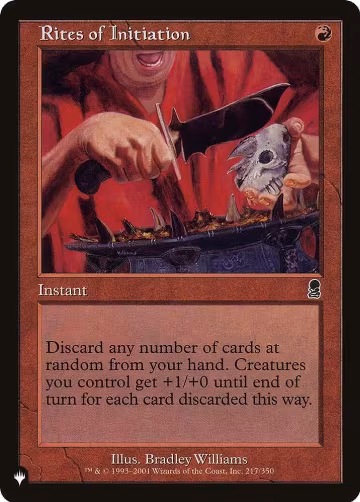Rites of Initiation (217/350), The List Reprints — Magic card price