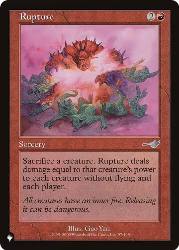Rupture (97/143), The List Reprints — Magic card price