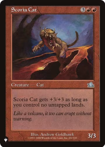 Scoria Cat (101/143), The List Reprints — Magic card price